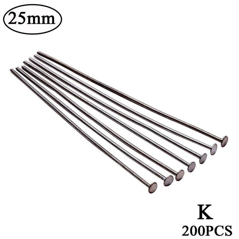 Flat Head Jewelry Pin Head Jewelry Making Accessories DIY 1530mm Metal