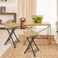 thumbnail image 2 of Folding Stool With Seat Cushion  Chair Handle Bar Non-slip Feet 600 Lbs Capacity Indoor And Outdoor Foldable For Adults(13"*11.5"*18"), 2 of 5