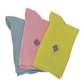 thumbnail image 5 of Sierra Socks Women's Dress Casual Argyle Bamboo Crew 1 Pair and 3 Pair Pack Socks (Large, Pink/Blue/Yellow), 5 of 7