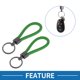 thumbnail image 2 of Llavero de coche Unique Bargains, llavero universal con anillo para llaveros de casa, cuero, aleación de zinc, verde, 2 piezas, 2 of 6