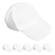 thumbnail image 1 of Gorra de béisbol blanca para niños (6 unidades): gorra de sol con dibujo pintado a mano para niños y niñas, proyectores de manualidades de verano en blanco para actividades al aire libre., 1 of 4