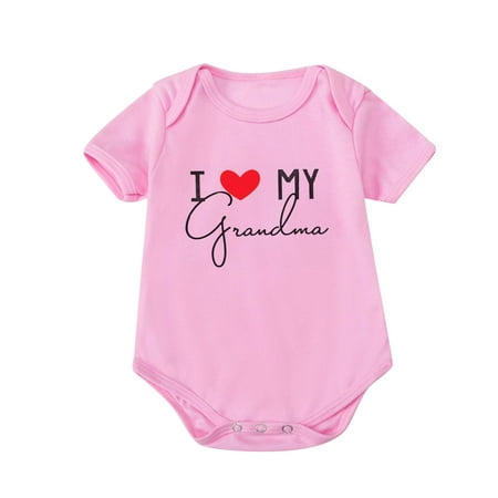 

Stamzod Toddler Baby Girls Boys Romper Short Sleeve Letter Print T-Shirt Jumpsuit Romper
