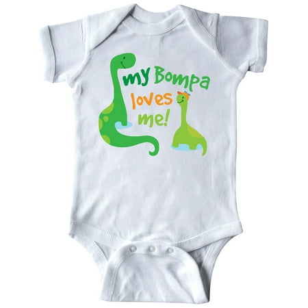 

Inktastic Bompa Loves Me Grandson Gift Baby Boy Bodysuit