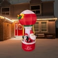 thumbnail image 3 of Northlight Lighted Inflatable Feliz Navidad Hot Air Balloon Outdoor Christmas Decoration - 8', 3 of 6