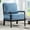 Black+Blue, variant on Duhome Elegant Lifestyle Dining Chair Contemporary Linen Solid Print 100% Solid Rubberwood Construction Armchair, Brown/Beige