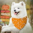 thumbnail image 5 of Fall Dog Bandana Reversible 2 Pack Large, Autumn Orange Daisy Butterfly Buffalo Plaid Cute Fall Pet Bandanas for Dogs Triangle Holiday Scarves for Medium Large Extra Large Boy Girl Dogs, 5 of 6