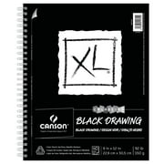 Canson XL Black Drawing Pad, 9" x 12", 40 Sheets/Pad