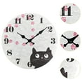 thumbnail image 3 of Reloj de Pared Divertido Macarena con Diseño de Gato Redondo Silencioso 30 cm, 3 of 8