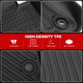 thumbnail image 4 of Ikon Motorsports 3D TPE Floor Mats Compatible With 2019-2023 BMW 3-Series Sedan G20 RWD, Black 3D Molded All Weather Car Carpets 1st 2nd Row Front Rear Protector Liner 3PC Set, 4 of 9
