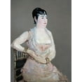 thumbnail image 2 of Stellar Design Studio 25x32 Gold Ornate Wood Framed with Double Matting Museum Art Print Titled - Lady in Pink, 2 of 4