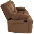 thumbnail image 6 of Flash Furniture Harmony Series Chocolate Brown Microfiber Sofa with Two Built-In Recliners, 6 of 7