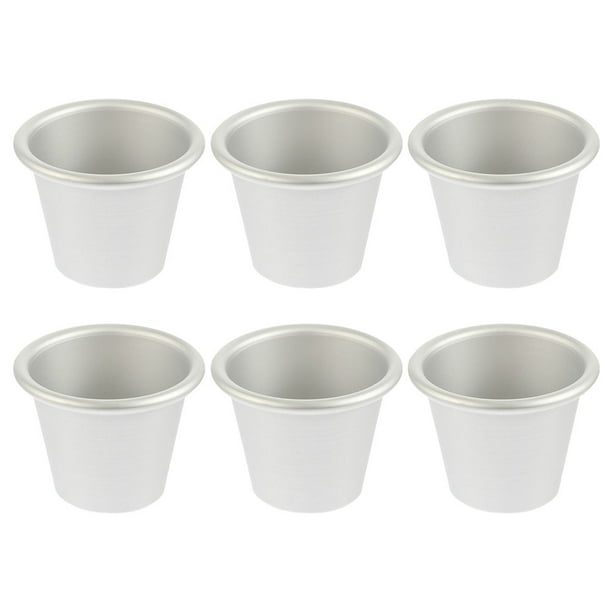 6 piezas de moño para hornear moño redondo molde redondo molde de cupcake para hornear para panadería