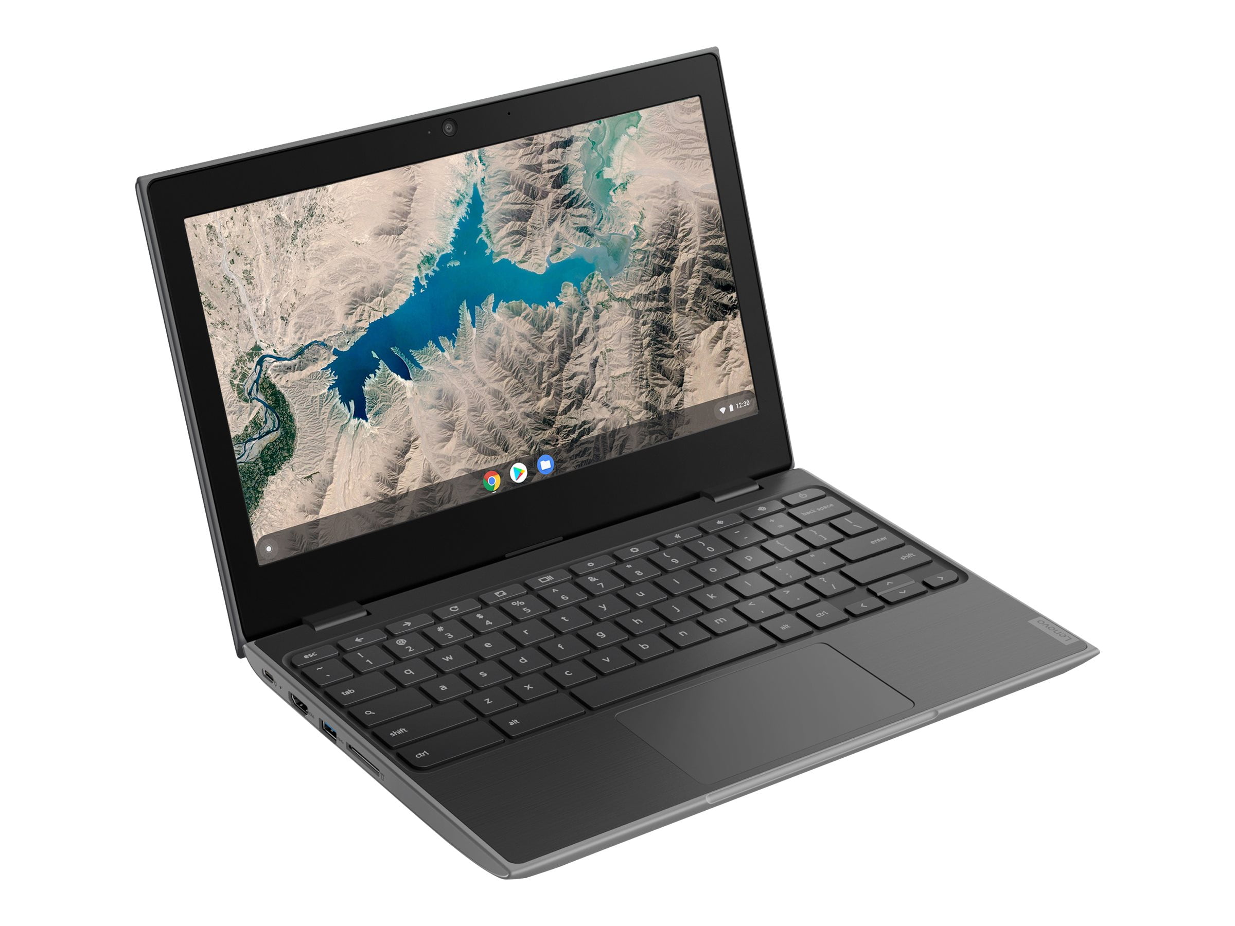 Lenovo 100e Chromebook 2nd Gen 11.6", AMD A-Series A4-9120C, 4GB RAM, 32GB SSD, Chrome OS, Black/Gray, 82CD0000US