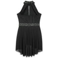 thumbnail image 6 of TSSOE Kids Girls Ballet Lyrical Dance Dress Figure Ice Skating Dress Ballroom Dancewear Black 10, 6 of 7