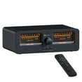 thumbnail image 1 of Fosi Audio LC30 VU Meter Amplifier Speaker Selector Switch Box Audio Visualizer 2 In 2 Out Vintage Switcher with Remote Control-Black, 1 of 7