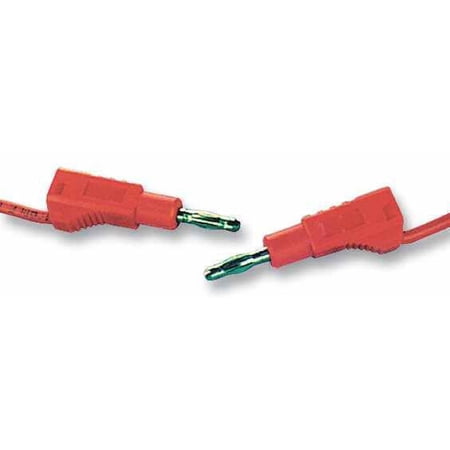 TENMA - 12A Red 4mm Plug to Plug Test Lead - 1m