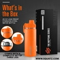 thumbnail image 6 of Squatz 40 Oz Neptune Series Steel Water Bottle, Double Wall Vacuum Insulated Flask W/ Handle Strap, 6 of 7