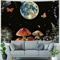 thumbnail image 4 of Shiartex  Moon Garden Tapestry Mushroom Moonlit Tapestry Wall Hanging Floral Tapestry Butterfly Plant Poster Country Tapestry for Bedroom Dorm Living Room 40x60inch, 4 of 6
