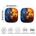 thumbnail image 3 of Yuyamidu Wolf Car Sun Shade Windshield Set of 2 Universal Windshield Shades for Truck SUV Van Easy to Install Automotive Interior Accessories Keep Your Vehicle Cool, 3 of 5