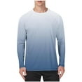 thumbnail image 3 of WAENQINLA Big and Tall Long Sleeve Shirts for Men Fashion Gradient Color Graphic Tees UPF 50+ UV Sun Protection Quick Dry Moisture Wicking Workout Tee Shirts Navy XXXXL, 3 of 6
