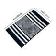 thumbnail image 3 of Yokan Chenille Bathroom Mat, Super Soft and Thick Absorbent Non-Slip Floor Rug, Machine Washable, Navy/Khaki/Dark Gray, Bathroom Rugs Set for Floor Protection & Bathroom Accessories, 3 of 6