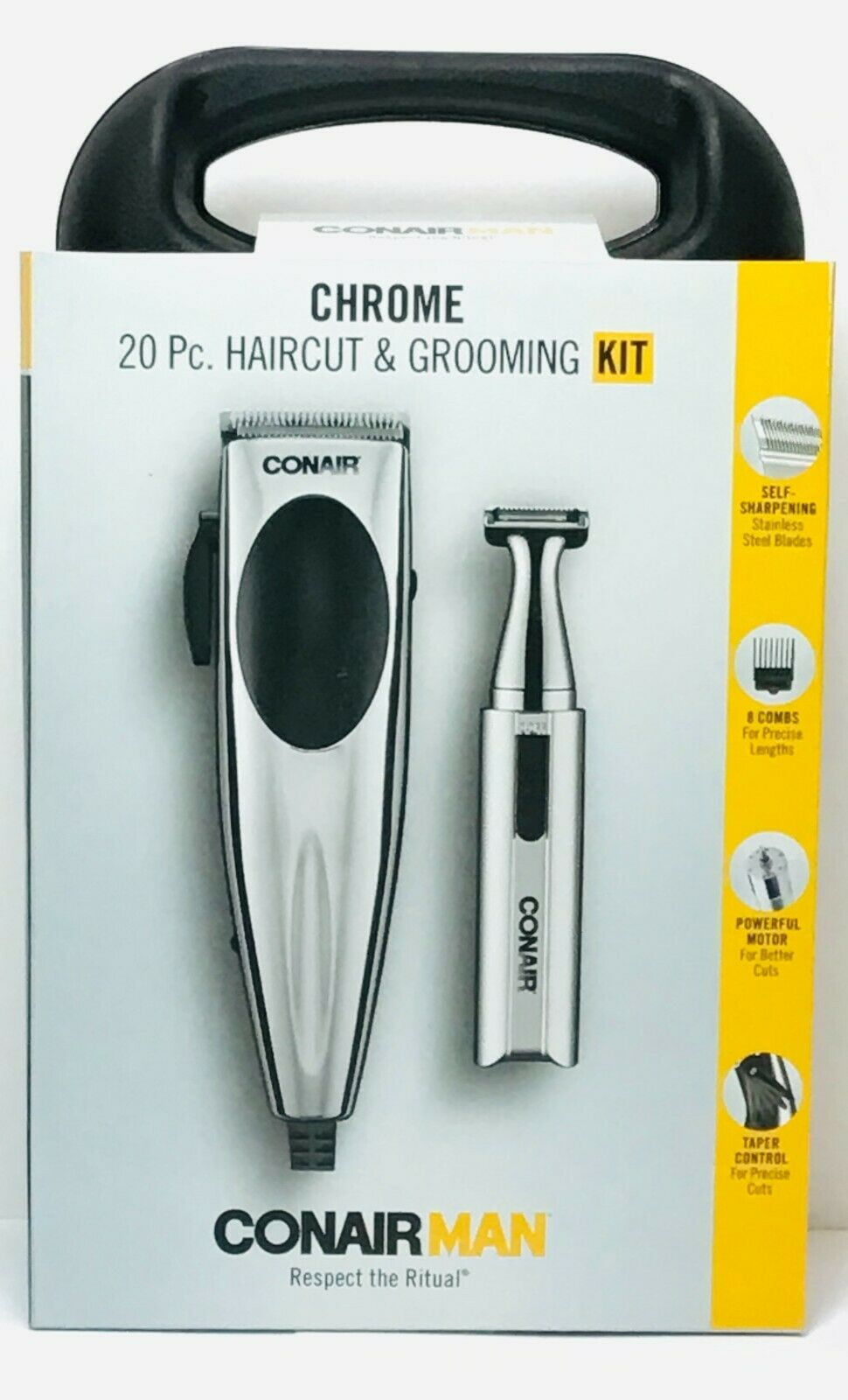 Conair HCT202N 2 in 1 Clipper & Trimmer 20 Piece Hair Cutting Kit