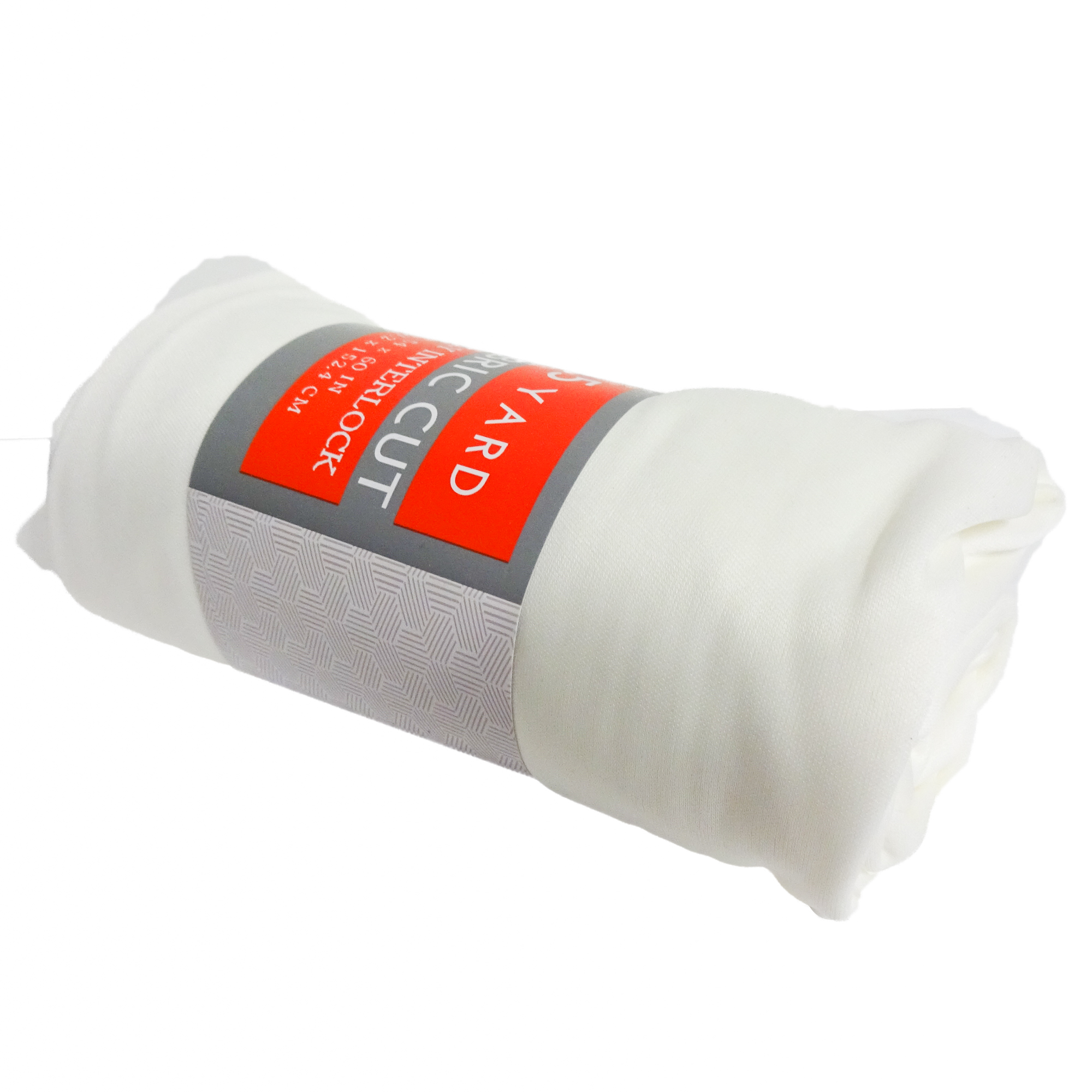 Shason Textile presents Poly Knit Interlock 1.5 Yard Precut Fabric, White
