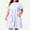 Purple, variant on Vivianyo HD Women's PLuse Size Round Neck Gingham Tiered Dresses, Ruffle Short Sleeve Loose Casual Midi Sundresses With Pockets for Women, Women's Orange, Sizes L-5XL