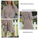 thumbnail image 1 of Vestido A Rayas Para Mujer, Amigable Con La Piel, Rayas Verticales, Vestido Tipo Túnica Para Mujer, Dobladillo Volante, Cómodo, Suelto Para Viajar ANGGREK Café S, 1 of 5