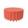thumbnail image 1 of TCpop120R-CoralP55 Polyester Poplin Tablecloth, Coral - 120 in. Round, 1 of 1