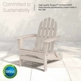 thumbnail image 2 of DuroGreen 5-Pc Folding Adirondack Chair Set, 2 Chairs, 2 Ottomans, and 1 Side Table Made With All-Weather TangentSustainable Lumber, Oversized, High End Furniture, No Maintenance, Paper Birch, 2 of 4