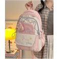 thumbnail image 3 of LHSHID Kawaii Backpack for Girls Teen Middle School College Daypack for Travel Casual Bookbag with Cute Pendant (Yellow), 3 of 6