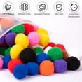 thumbnail image 6 of Tripumer 200 Pcs Pom Poms Pompoms Balls Multi color Balls for DIY Art Creative Crafts Decorations, 6 of 7