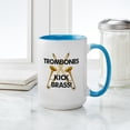 thumbnail image 4 of CafePress - Trombones Kick Brass Mug - 15 oz Ceramic Large White Novelty Mug, 4 of 4