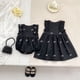thumbnail image 4 of Vestidos bordados con lazo para niña, bonito Body para bebé, trajes para hermana, ropa para bebé, vestido con mangas con volantes para niño, 4 of 6