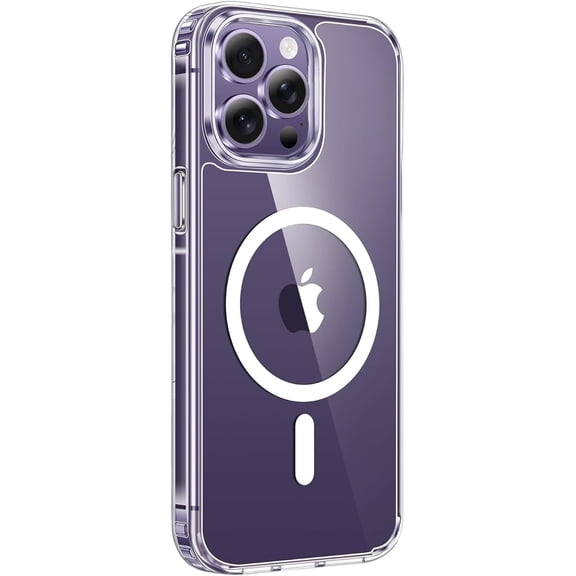 UPTECH 1 Magnetic Clear Case Compatible with iPhone 14 Pro 6.1-Inch, MagSafe Compatible, Shockproof Transparent Protective Phone Cover