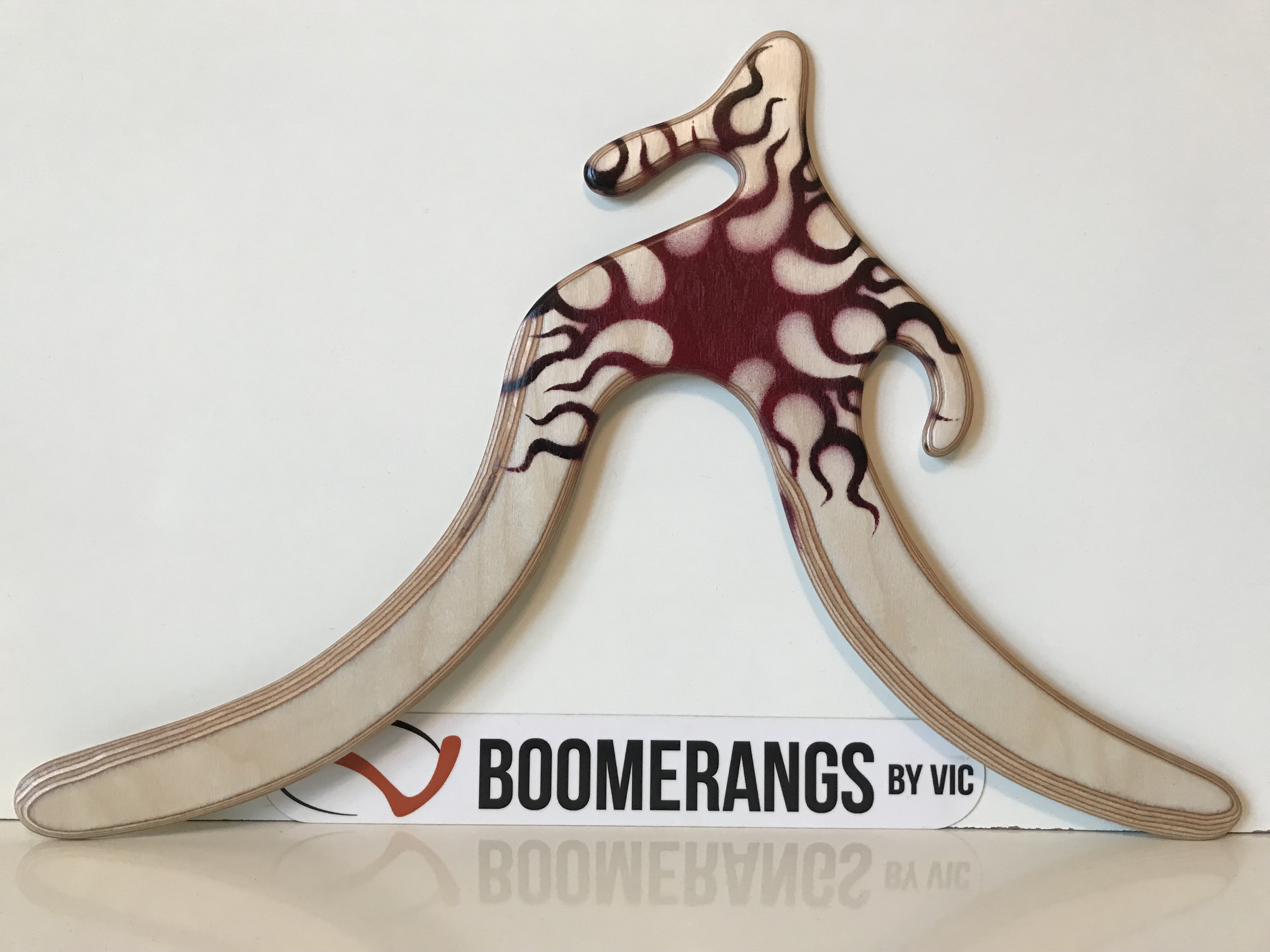 Roo boomerang handcrafted Boomerangs by Vic