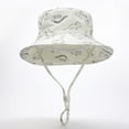 thumbnail image 2 of NIEWTR Toddler Kid UPF50+ Wide Brim Sun Hat Summer Beach Hats Boys Girls Sun Protection Hat Zoo Beach Swim Safari Bucket Hat for Baby（Beige,12-24 Months), 2 of 4