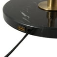 thumbnail image 4 of Rancho Mirage Floor Lamp - Matte Black Gold-Leaf Shade Weathered Brass, 4 of 9