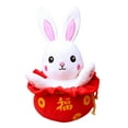 thumbnail image 4 of GROWTH TANK Rabbit Table Ornament Cute Model Simulation Soft Stuffed Animal Doll Throw 42CM, 4 of 9