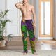 thumbnail image 2 of Fotbe Mardi Gras7 Pantalones de Pijama para Hombre, Pantalones de Dormir, Pantalones de Casa con Cintura Ajustable y Bolsillos-3X-Large, 2 of 6