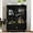 Black, variant on Buffet Sideboard with Storage, Dining Room Storage Cabinet, Entryway Cabinet with Glass Doors Drawer for Living Room, Bathroom, Entryway, Bedroom, Dining Room, Condo, Office, Black
