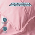 thumbnail image 6 of Bare Home Pillow Sham Set - Premium 1800 Collection - Double Brushed - Standard, Light Pink, 6 of 9