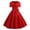 Dresses for Women-Red, variant on Brilliant Summer Clothes for Women Clearance under $10 Womens Vintage Dress BowKnot Prom Short Sleeve Polka Solid Holiday Party/Black