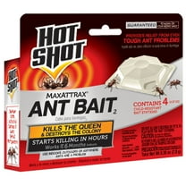 Hot Shot MaxAttrax Ant Bait - Child-Resistant Bait - 4 Count