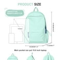 thumbnail image 2 of SUSHANG Student Backpack Solid Color Backpack for Men and Women Lightweight and Good Looking Backpack, 2 of 4