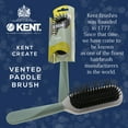 thumbnail image 6 of Kent KCR "Create" Vented Cushion Hair Brush for Blowdrying, Root Lift, and Volume in All Hair Types - Vent Brush with Green Ergonomic Handle, Soft Ball Tipped Bristles for Pain Free Use, 6 of 6