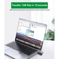 thumbnail image 4 of Lector de Tarjetas USB 3.0 2 en 1 Lector de Tarjetas TF/SD Transmisión de Datos de Alta Velocidad Lector de Tarjetas Inteligente para PC Portátil Negro, 4 of 5