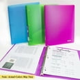thumbnail image 6 of BAZIC 3 Ring Binder 1" Poly Binders Glitter Color Soft Cover, 175 Sheets, 4-Count, 6 of 8