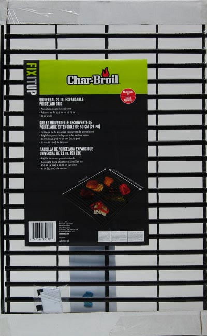 Char-Broil Pro-Sear Porzellan Grillrost – Verstellbar, 48,3 Cm, Für Perfekte Grillstreifen & Schnelleres Grillen